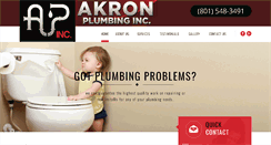 Desktop Screenshot of akronplumbinc.com